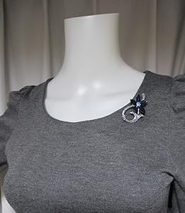 スワロフスキーBarret　ブローチ ブルー　ロジウムプレート　箱付　40936 Barret ブローチ, ブルー, ロジウム・プレーティング | Swarovski